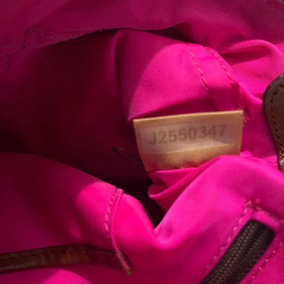 Dooney & Bourke Nylon Crossbody Pouchette Shoulder Bag Green 7x9x2  Small Pink - Picture 7 of 10